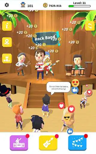 Play Idle Rock Band as an online game Idle Rock Band with UptoPlay