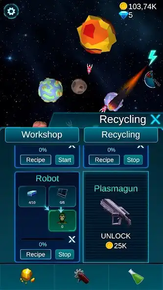 Play Idle Space Miner: Lost Planets  and enjoy Idle Space Miner: Lost Planets with UptoPlay