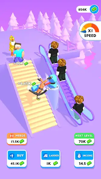Play Idle Stairs as an online game Idle Stairs with UptoPlay