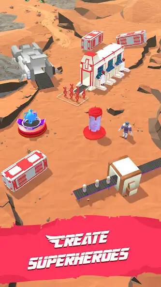Play Idle Superhero: Craft  Battle as an online game Idle Superhero: Craft  Battle with UptoPlay