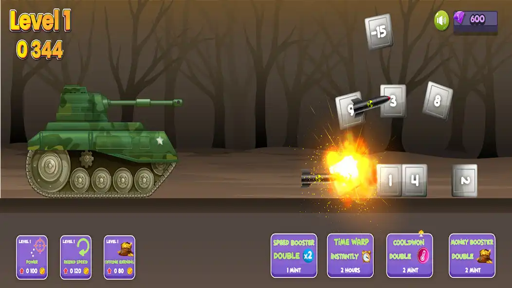 Play Idle Tank Battle War Game as an online game Idle Tank Battle War Game with UptoPlay