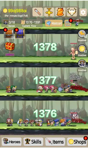 Play Idle Tower:Endless Heroes as an online game Idle Tower:Endless Heroes with UptoPlay