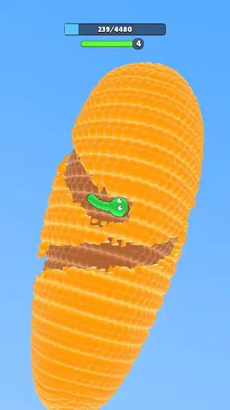 Play Idle Worm as an online game Idle Worm with UptoPlay