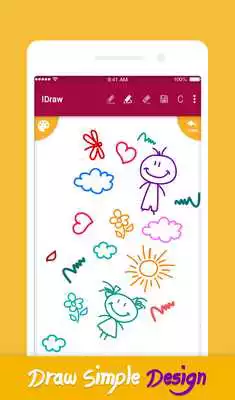 Play iDraw: paint  simple drawing app.