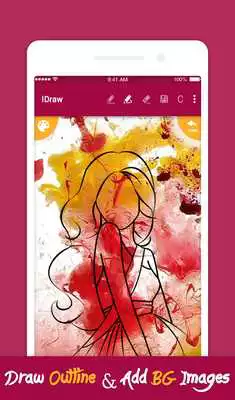 Play iDraw: paint  simple drawing app.