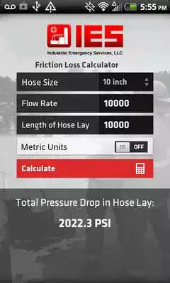 Play IES Foam/Friction Calculator