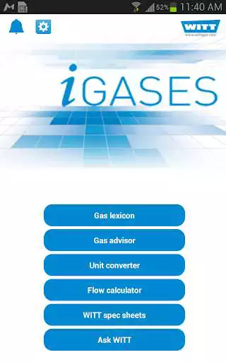 Play iGASES gas guide and converter