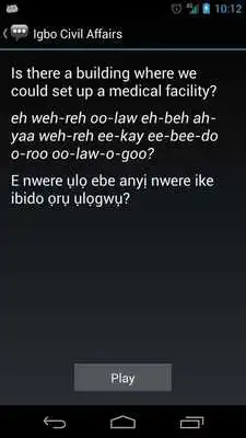 Play Igbo Civil Affairs Phrases