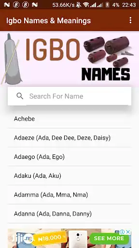 Play Igbo Names and Meanings (Male, Female & Twins)  and enjoy Igbo Names and Meanings (Male, Female & Twins) with UptoPlay