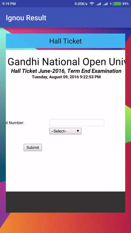 Play Ignou Result