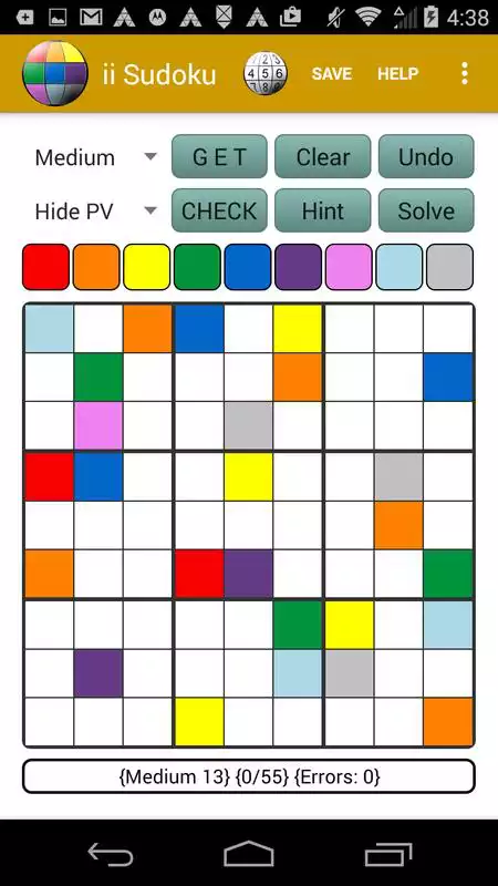 Play ii Sudoku by Color 365