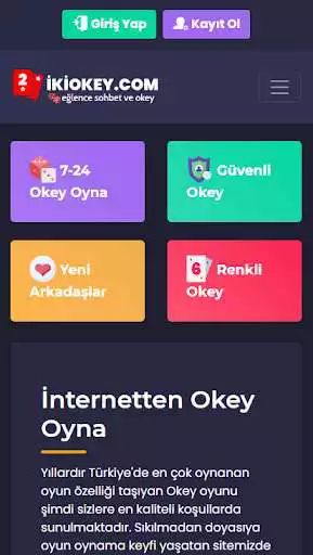 Play iKiOkey.Com - Mobil Okey Oyna as an online game iKiOkey.Com - Mobil Okey Oyna with UptoPlay