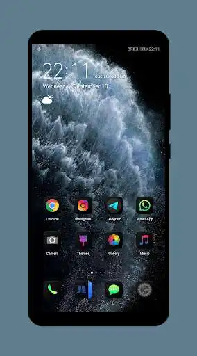 Play i-Like Pitch Black Free EMUI 9.1/9.0 Theme  and enjoy i-Like Pitch Black Free EMUI 9.1/9.0 Theme with UptoPlay