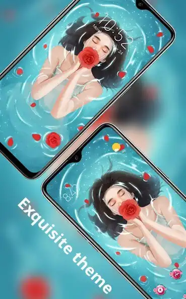 Play Illustration theme girl in the water flaming rose  and enjoy Illustration theme girl in the water flaming rose with UptoPlay