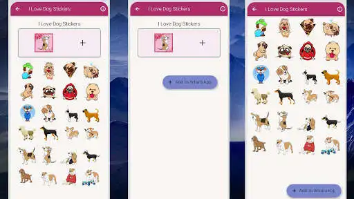 Play I Love Dog Stickers for WA and WAstickerapps 2021 as an online game I Love Dog Stickers for WA and WAstickerapps 2021 with UptoPlay