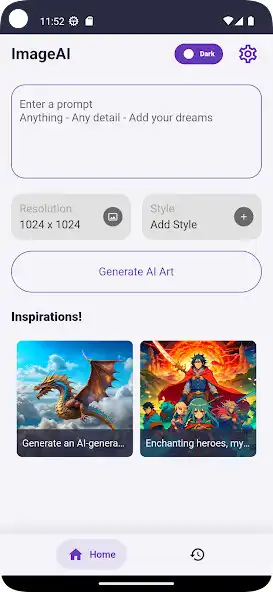 Play ImageAI – Art Generator  and enjoy ImageAI – Art Generator with UptoPlay