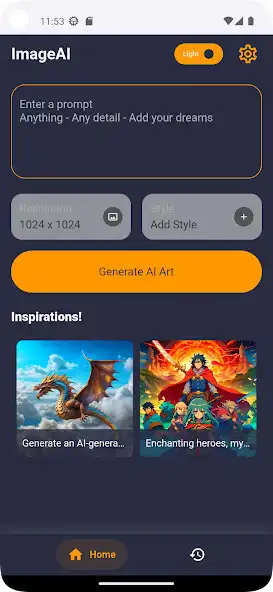 Play ImageAI – Art Generator as an online game ImageAI – Art Generator with UptoPlay