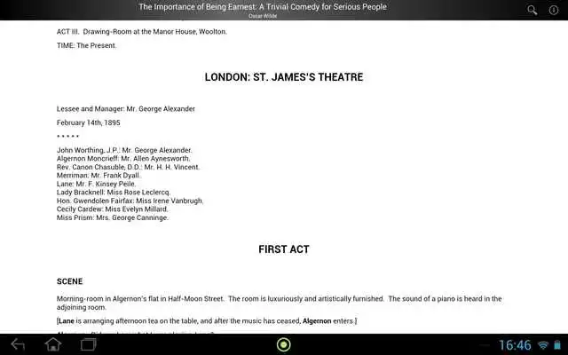 Play Importance of Being Earnest Play Importance of Being Earnest