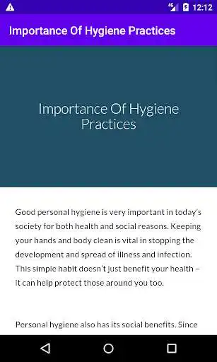 Play Importance Of Hygiene Practices  and enjoy Importance Of Hygiene Practices with UptoPlay