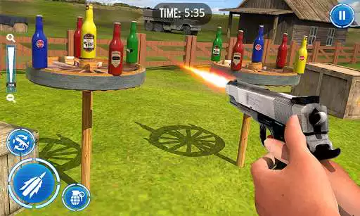 Play Impossible Bottle Shoot with Gun