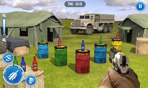 Play Impossible Bottle Shoot with Gun