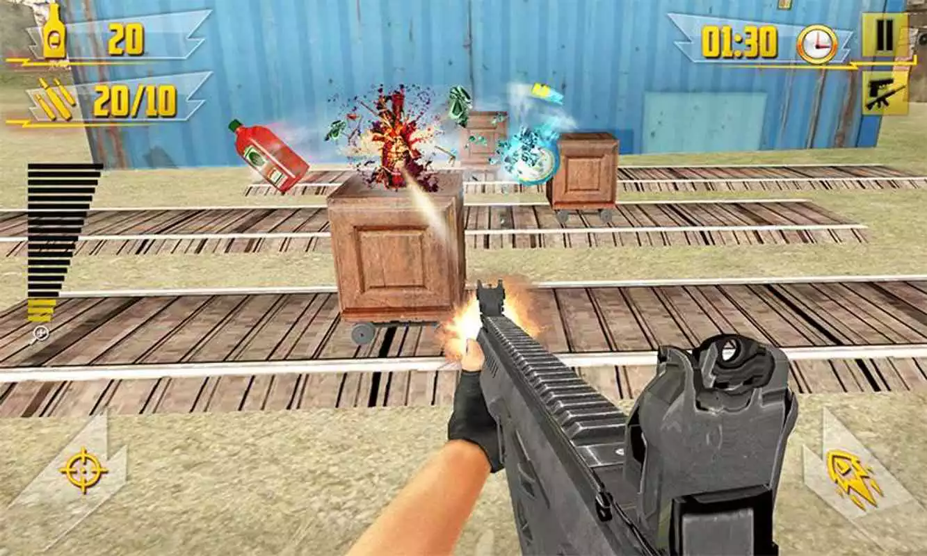 Play Impossible Bottle Shoot with Gun