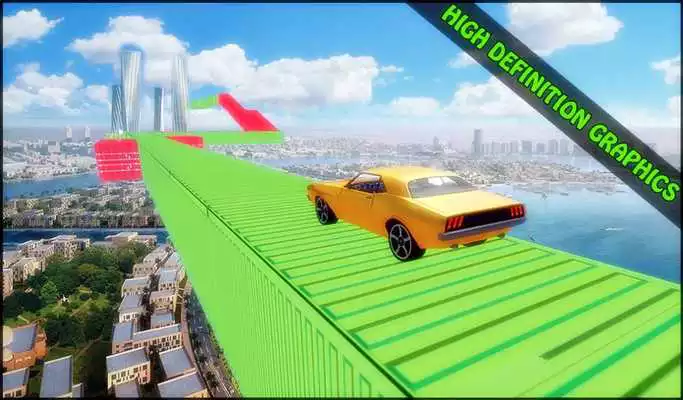 Play Impossible Car Stunt Track 3D Driving