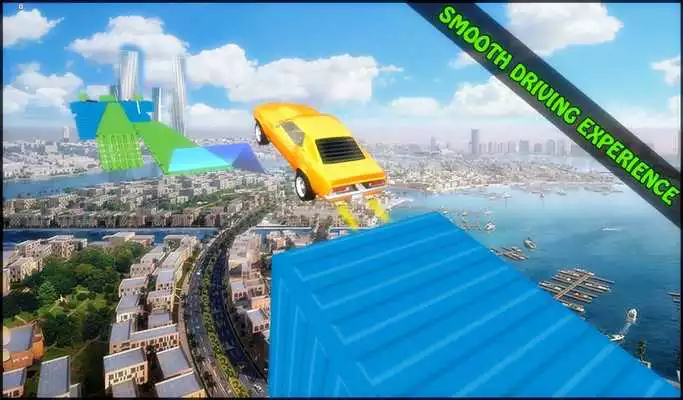 Play Impossible Car Stunt Track 3D Driving