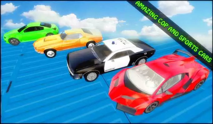 Play Impossible Car Stunt Track 3D Driving