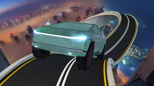 Play Impossible Cyber Truck: Stunt Jeep Car Drive 2021 as an online game Impossible Cyber Truck: Stunt Jeep Car Drive 2021 with UptoPlay