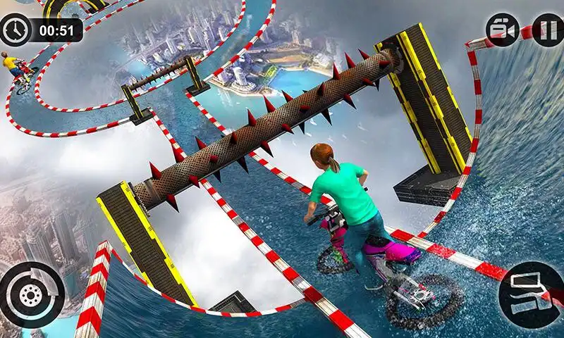 Play Impossible kids Motorbike Racing: Bike Jump Rider as an online game Impossible kids Motorbike Racing: Bike Jump Rider with UptoPlay