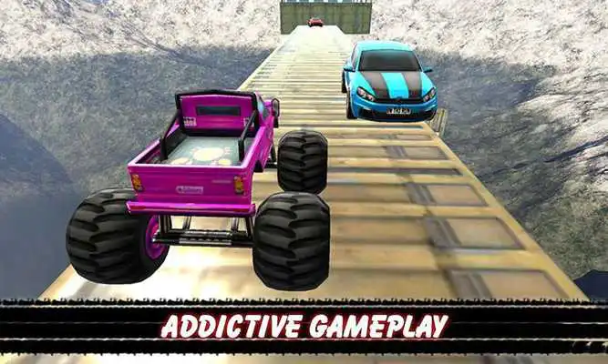 Play Impossible Monster Stunts Tracks Game