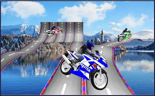 Play Impossible Moto Bike Racing: Stunts Tracks 3D as an online game Impossible Moto Bike Racing: Stunts Tracks 3D with UptoPlay