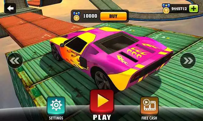 Play Impossible Stunt Car Tracks 3D