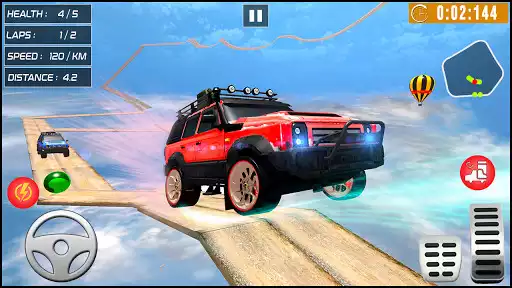 Play Impossible SUV Car Stunt - Spooky Ramp Stunts 3D  and enjoy Impossible SUV Car Stunt - Spooky Ramp Stunts 3D with UptoPlay
