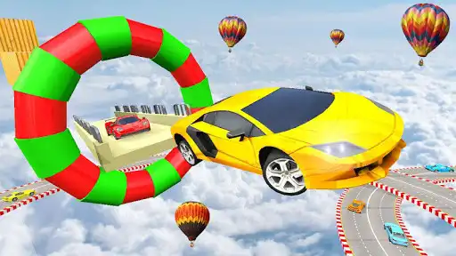 Play Impossible Tricky Sky stunt racing Mega Ramp Game  and enjoy Impossible Tricky Sky stunt racing Mega Ramp Game with UptoPlay