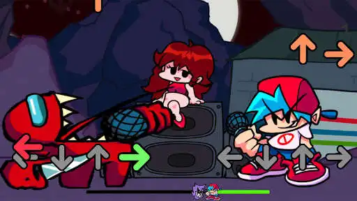 Play Imposter in FNF battle missions and Among US as an online game Imposter in FNF battle missions and Among US with UptoPlay