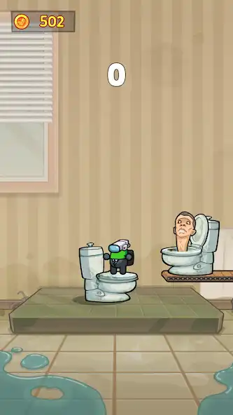 Play Imposter Jump: Toilet Monster as an online game Imposter Jump: Toilet Monster with UptoPlay