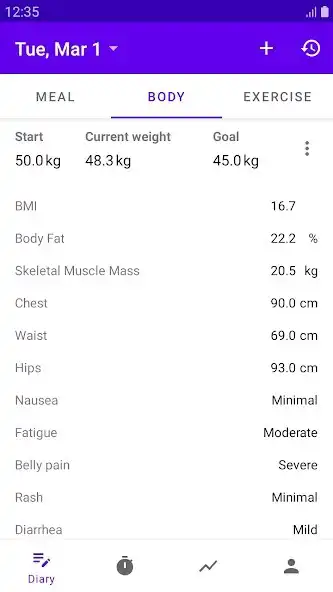 Play ImStrong - weight loss diary as an online game ImStrong - weight loss diary with UptoPlay