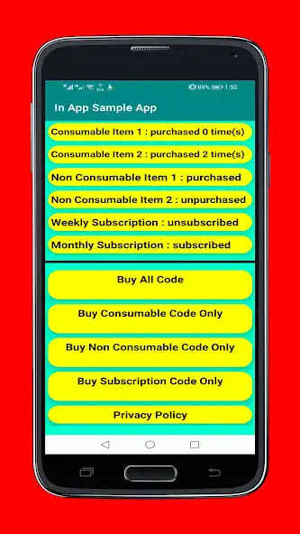Play In App Sample App as an online game In App Sample App with UptoPlay