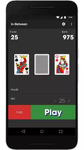 Play In-Between Card Game as an online game In-Between Card Game with UptoPlay