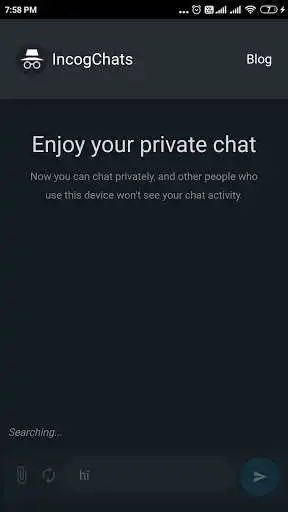 Play IncogChats - Chat with random strangers as an online game IncogChats - Chat with random strangers with UptoPlay