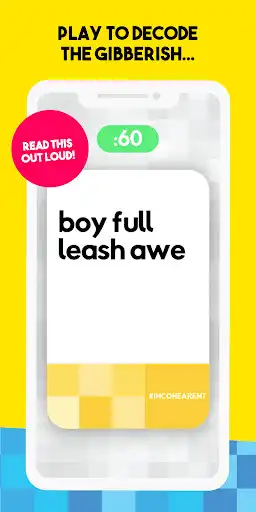 Play INCOHEARENT - Adult Party Game  and enjoy INCOHEARENT - Adult Party Game with UptoPlay