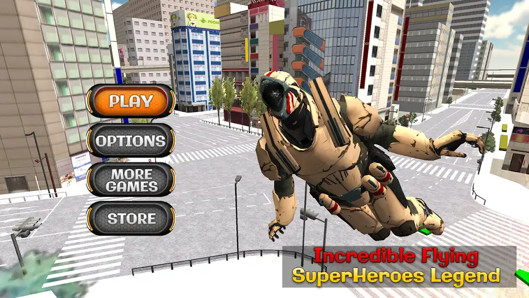 Play Incredible Flying Super Heroes Legend: City Rescue as an online game Incredible Flying Super Heroes Legend: City Rescue with UptoPlay
