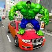 Free play online Incredible Green Monster Hero Fight City Rescue APK