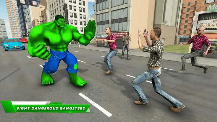 Play Incredible Green Monster Hero Fight City Rescue