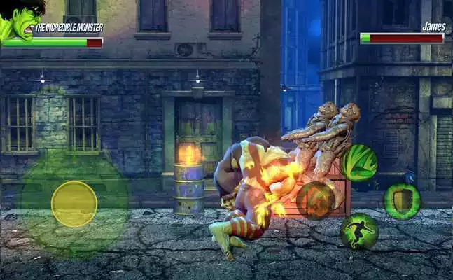 Play Incredible green monster vs Army :World War battle