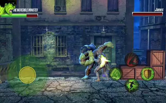 Play Incredible green monster vs Army :World War battle