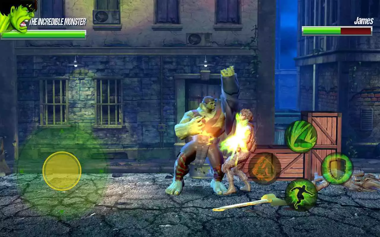 Play Incredible green monster vs Army :World War battle