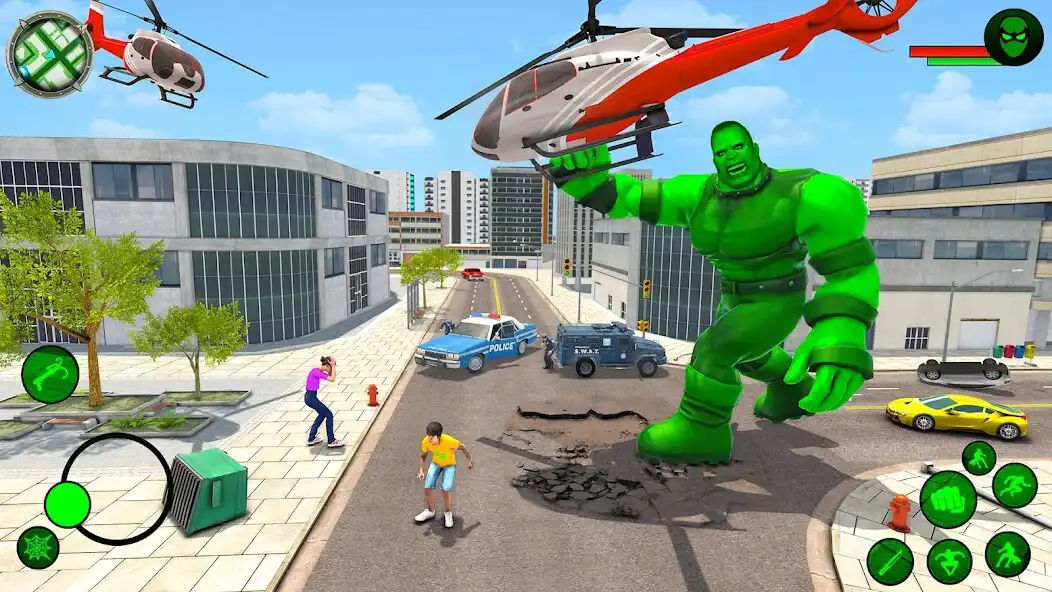 Play Incredible Hulking Hero Game as an online game Incredible Hulking Hero Game with UptoPlay